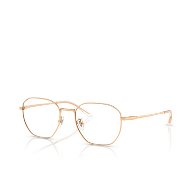 Gafas graduadas Ray-Ban RX8777D 1248 rosegold - Vista tres cuartos