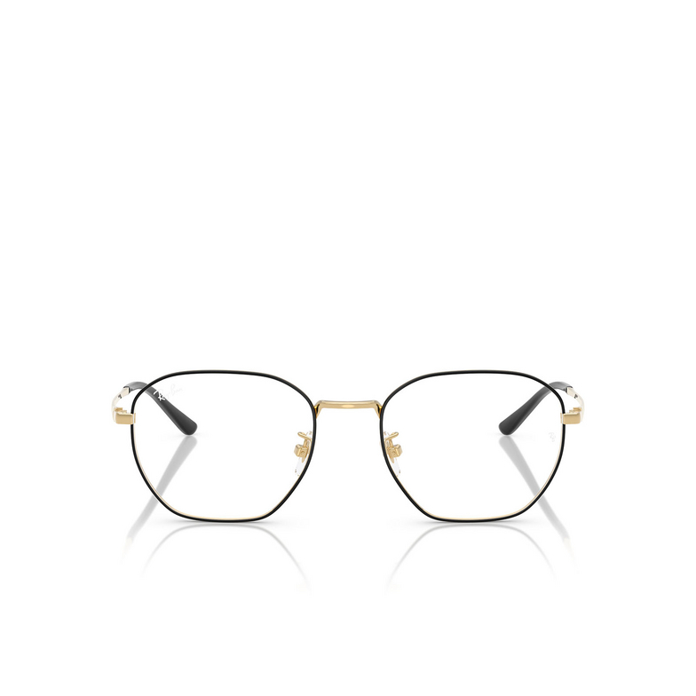 Ray-Ban RX8777D Eyeglasses 1250 black on gold - 1/4