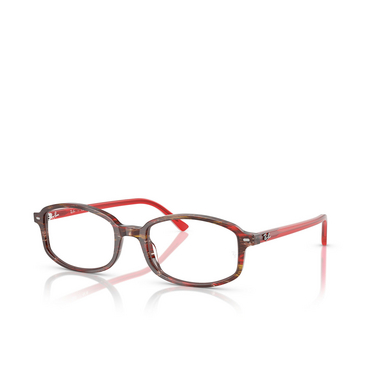 Gafas graduadas Ray-Ban SAM 8396 transparent shade fantasy red - Vista tres cuartos