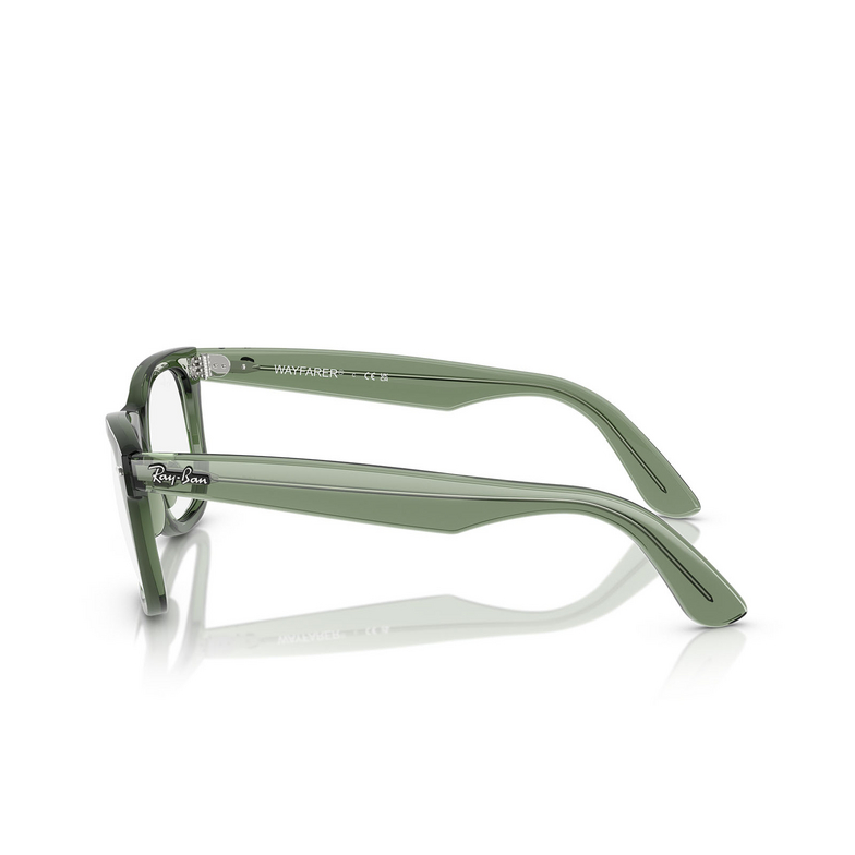 Gafas graduadas Ray-Ban WAYFARER EASE 8418 transparent green - 3/4