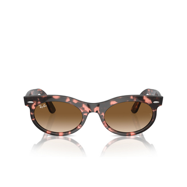 Ray-Ban WAYFARER OVAL Sunglasses 133451 pink havana - front view