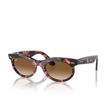 Ray-Ban WAYFARER OVAL Sunglasses 133451 pink havana - three-quarters view