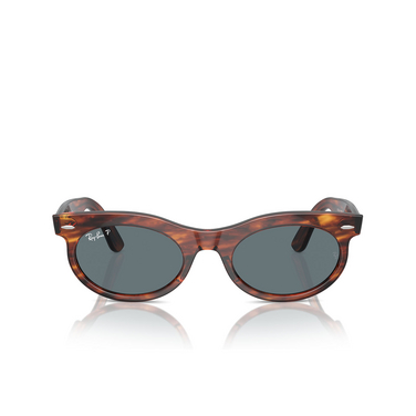 Ray-Ban WAYFARER OVAL Sunglasses 954/3R striped havana - front view