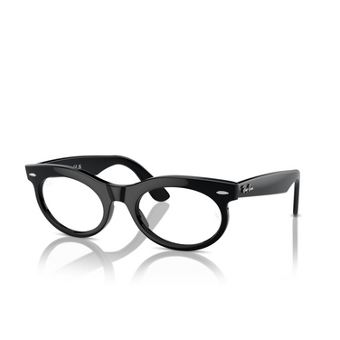 Ray-Ban WAYFARER OVAL Eyeglasses 2000 black - three-quarters view