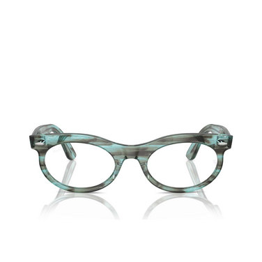Ray-Ban WAYFARER OVAL Eyeglasses 8362 striped transparent green - front view