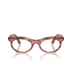 Ray-Ban WAYFARER OVAL Eyeglasses 8363 striped transparent pink