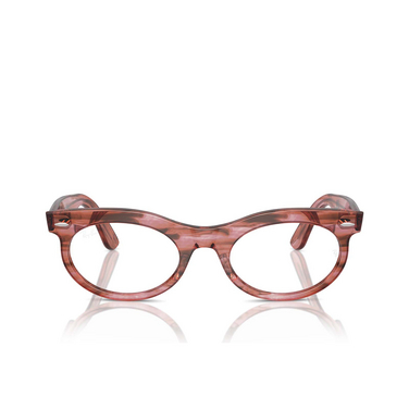 Ray-Ban WAYFARER OVAL Eyeglasses 8363 striped transparent pink - front view