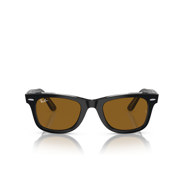 Ray-Ban WAYFARER Sunglasses 129433 black on transparent - front view