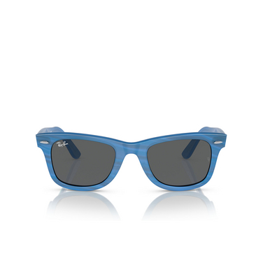 Lunettes de soleil Ray-Ban WAYFARER 1409B1 photo striped blue - Vue de face