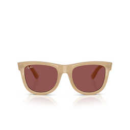 Occhiali da sole Ray-Ban WAYFARER REVERSE 678069 opal beige & honey