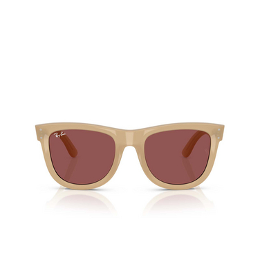 Occhiali da sole Ray-Ban WAYFARER REVERSE 678069 opal beige & honey - frontale