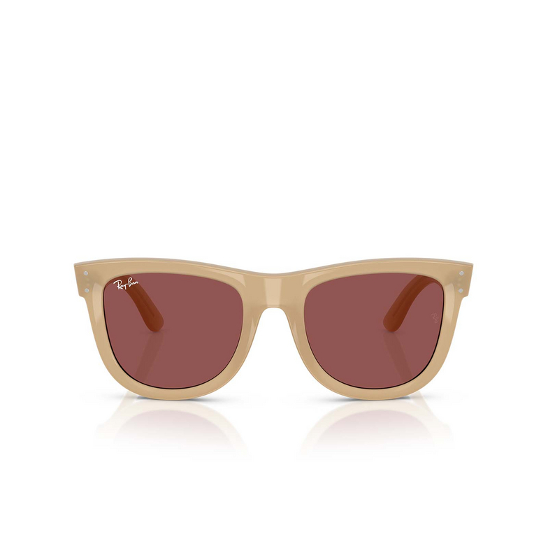 Occhiali da sole Ray-Ban WAYFARER REVERSE 678069 opal beige & honey - 1/4