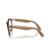 Lunettes de vue Ray-Ban WAYFARER WAY 8198 transparent light brown - Vignette du produit 3/4