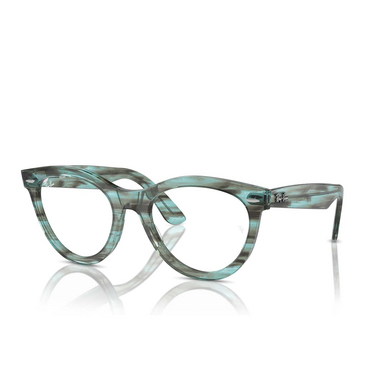 Ray-Ban WAYFARER WAY Eyeglasses 8362 striped transparent green - three-quarters view