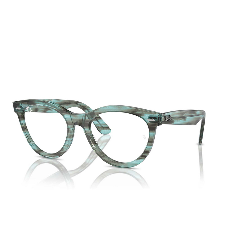 Gafas graduadas Ray-Ban WAYFARER WAY 8362 striped transparent green - 2/4