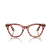 Lunettes de vue Ray-Ban WAYFARER WAY 8363 striped transparent pink - Vignette du produit 1/4