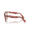 Occhiali da vista Ray-Ban WAYFARER WAY 8363 striped transparent pink - anteprima prodotto 3/4