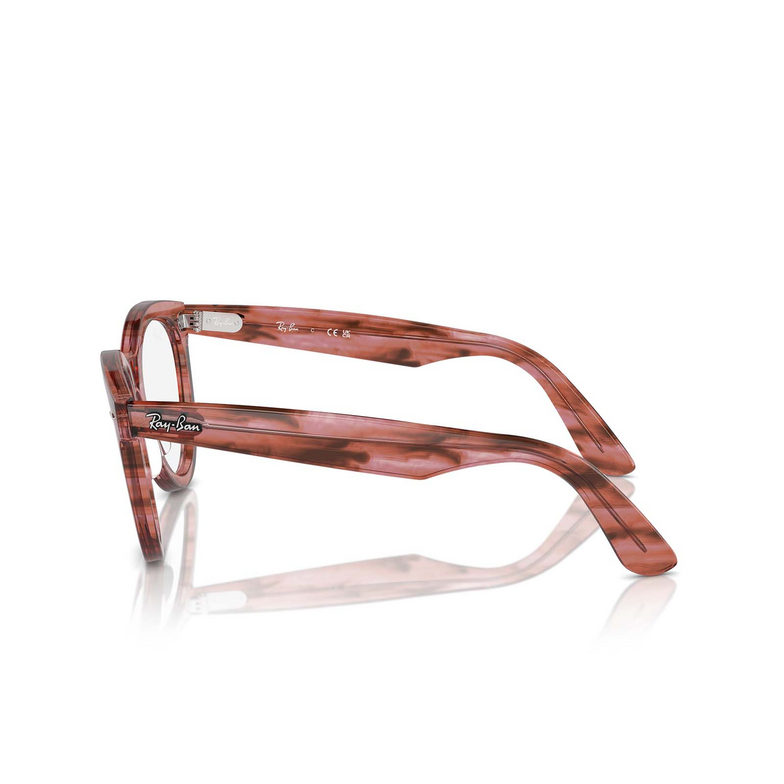 Lunettes de vue Ray-Ban WAYFARER WAY 8363 striped transparent pink - 3/4