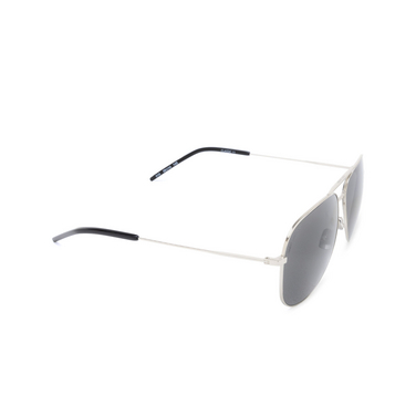 Lunettes de soleil Saint Laurent CLASSIC 11 010 silver - Vue trois quarts