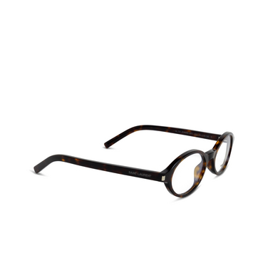 Gafas graduadas Saint Laurent JEANNE 002 havana - Vista tres cuartos