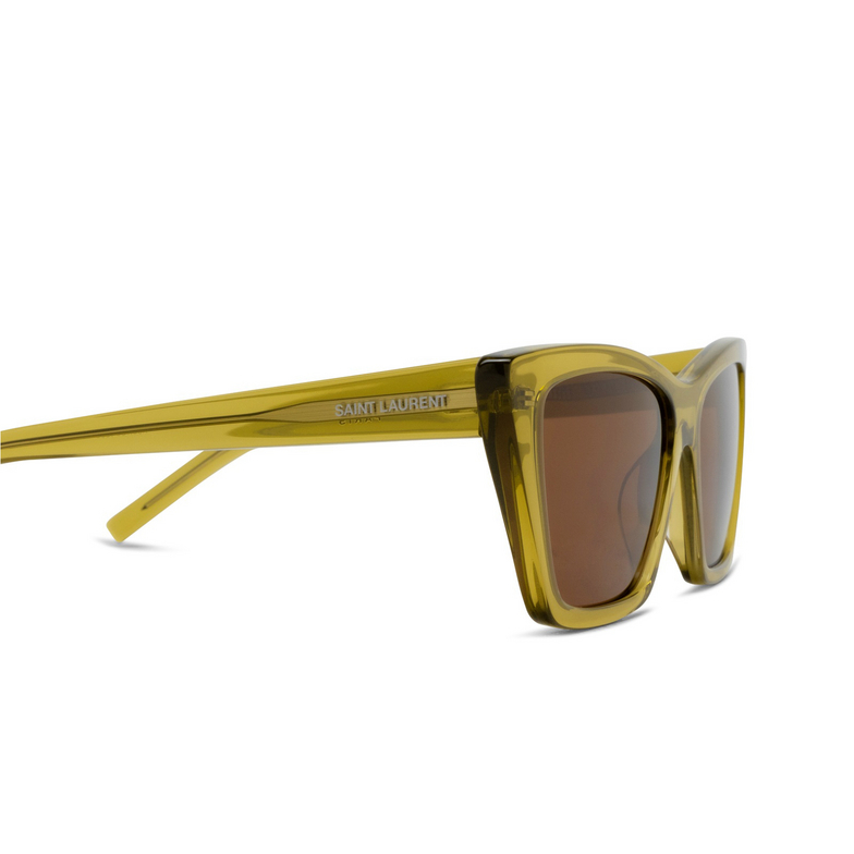 Lunettes de soleil Saint Laurent MICA 059 green - 3/4