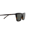 Occhiali da sole Saint Laurent SL 737 MICA THIN 002 havana - anteprima prodotto 3/4