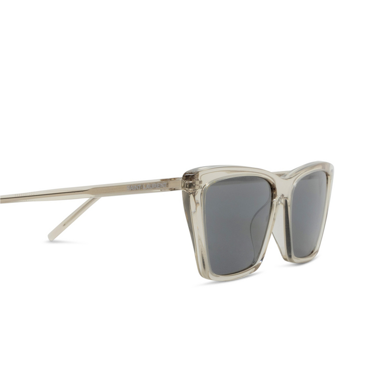 Lunettes de soleil Saint Laurent MICA THIN 004 beige - 3/4