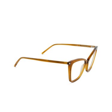 Lunettes de vue Saint Laurent SL 386 010 brown - Vue trois quarts