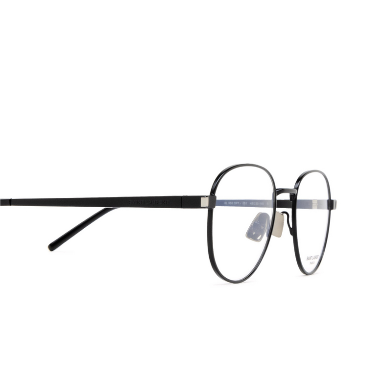 Saint Laurent SL 555 Eyeglasses 001 black - 3/4