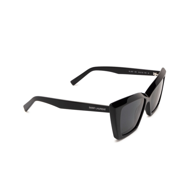 Saint Laurent SL 657 Sunglasses 001 black - 2/4