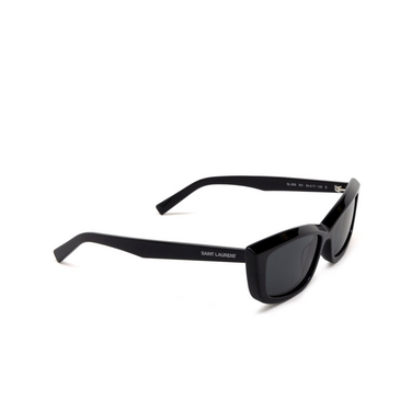 Saint Laurent SL 658 Sunglasses 001 black - three-quarters view