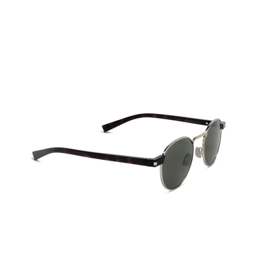 Saint Laurent SL 707 Sunglasses 001 silver - three-quarters view