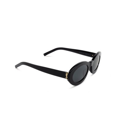 Saint Laurent SL M136 Sonnenbrillen 001 black - Dreiviertelansicht