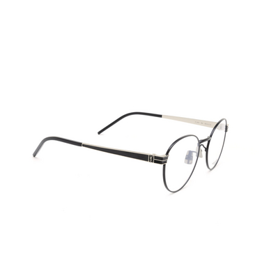 Saint Laurent SL M63 Eyeglasses 002 black - three-quarters view