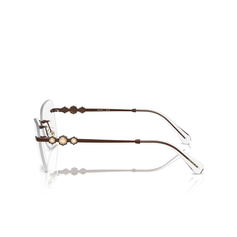 Swarovski SK1014 Eyeglasses 4002 light brown - 3/4