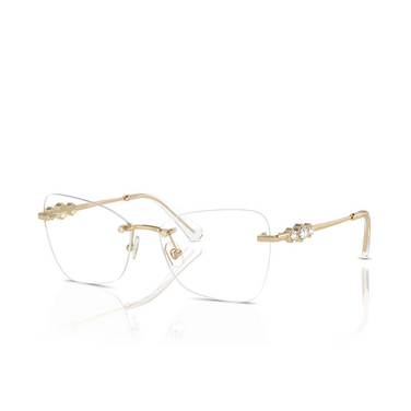 Swarovski SK1014 Korrektionsbrillen 4013 pale gold - Dreiviertelansicht