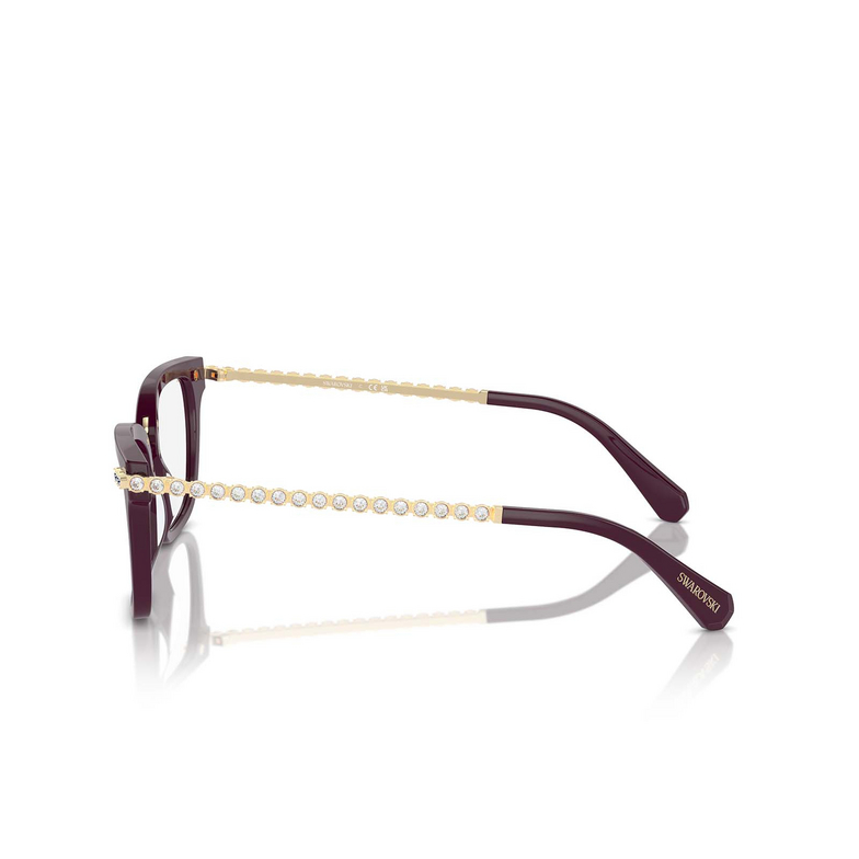 Swarovski SK2018 Eyeglasses 1044 burgundy - 3/4