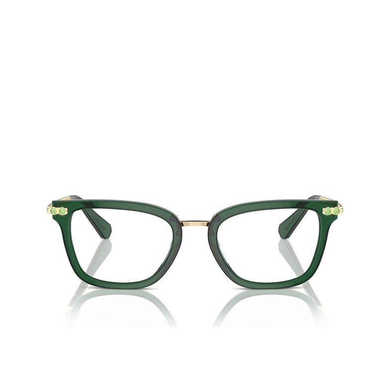 Swarovski SK2018 Eyeglasses 1045 dark green trasparent - 1/4