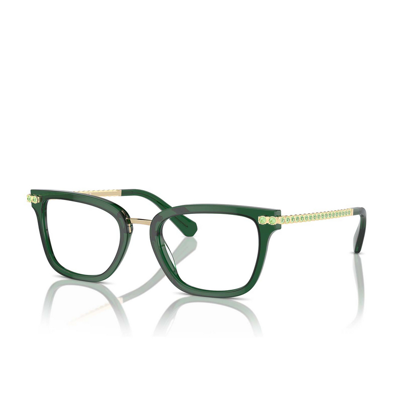 Swarovski SK2018 Eyeglasses 1045 dark green trasparent - 2/4