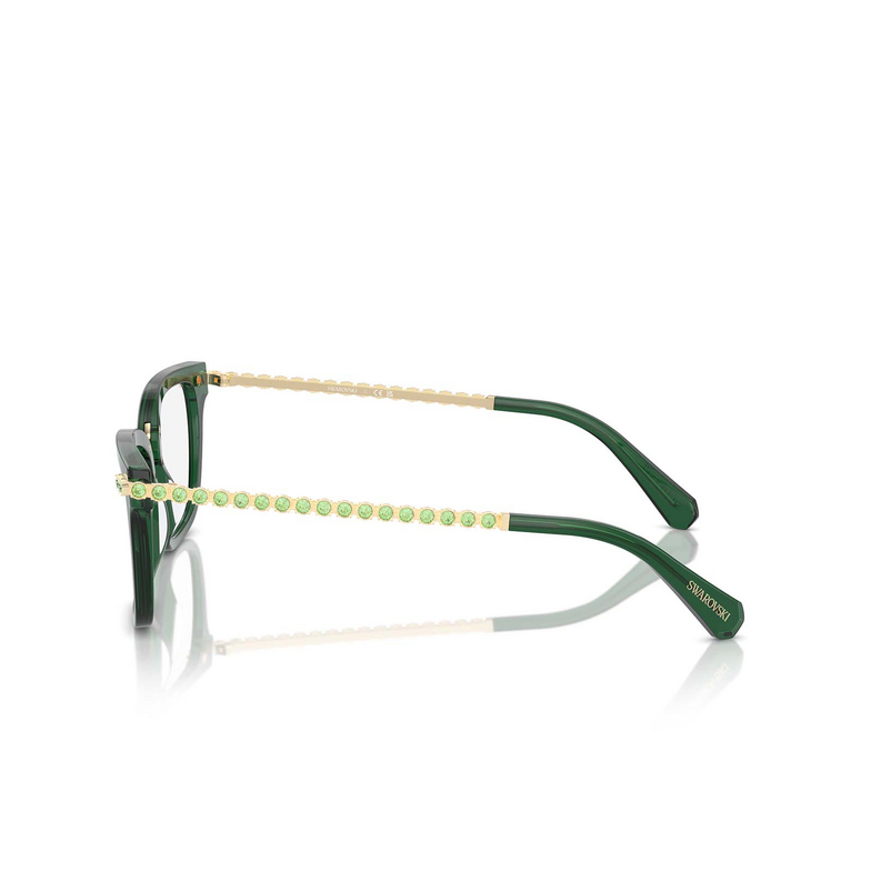 Gafas graduadas Swarovski SK2018 1045 dark green trasparent - 3/4