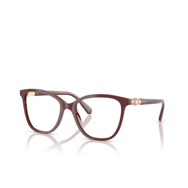 Gafas graduadas Swarovski SK2020 1008 burgundy - Vista tres cuartos