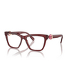 Swarovski SK2021 Eyeglasses 1055 trasparent burgundy - product thumbnail 2/4