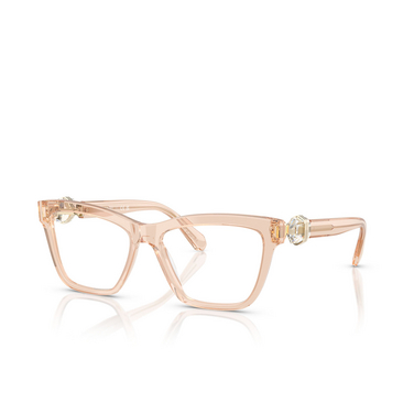 Lunettes de vue Swarovski SK2021 1063 transparent beige - Vue trois quarts