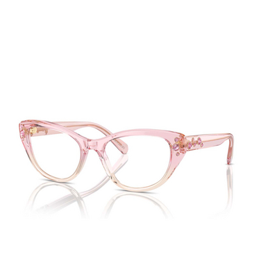 Swarovski SK2023 Eyeglasses 1048 pink gradient clear - three-quarters view