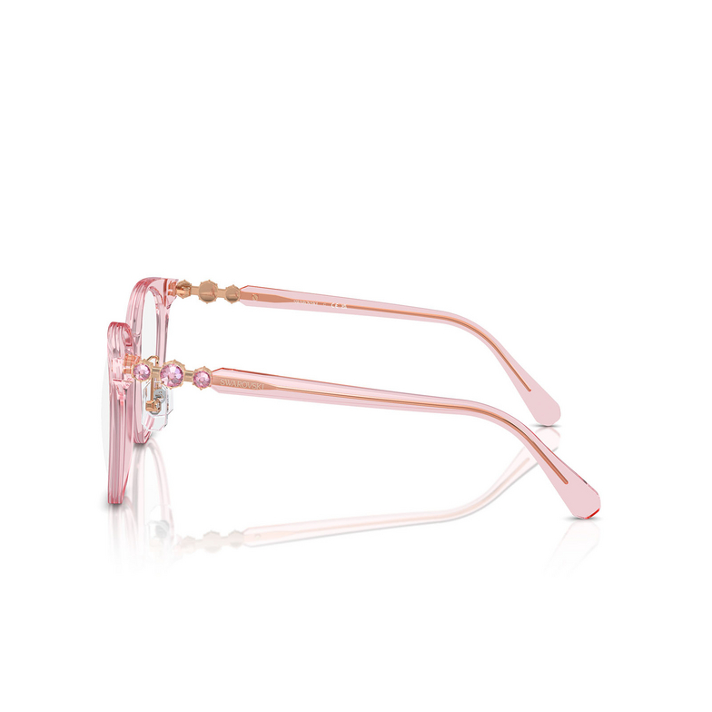 Swarovski SK2027D Eyeglasses 3001 transparent rose - 3/4