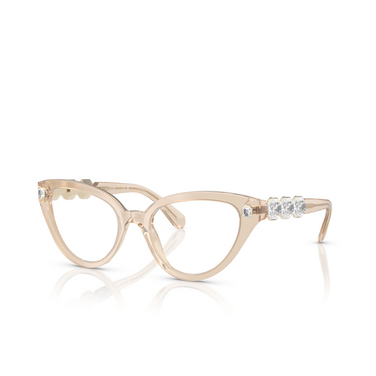 Gafas graduadas Swarovski SK2028 1066 milky beige - Vista tres cuartos