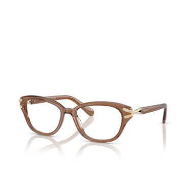 Gafas graduadas Swarovski SK2032 1067 transparent brown - Vista tres cuartos