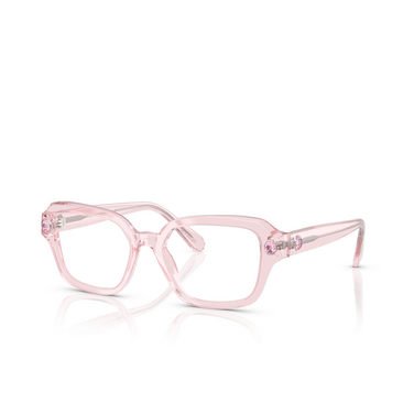 Gafas graduadas Swarovski SK2039 3001 transparent pink - Vista tres cuartos