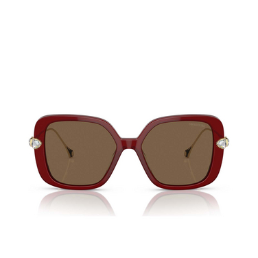 Gafas de sol Swarovski SK6011 105573 transparent burgundy - Vista delantera