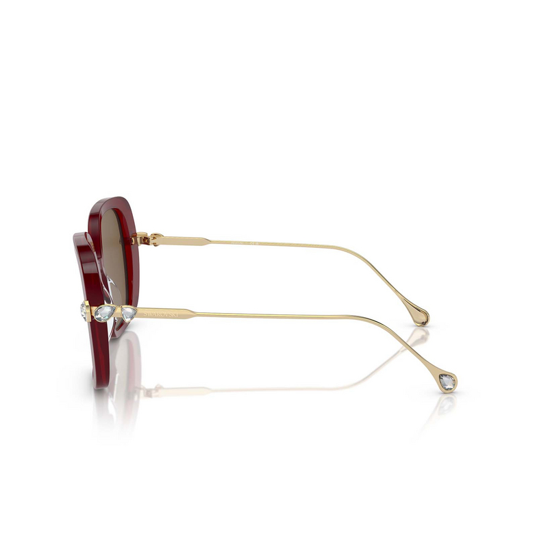 Swarovski SK6011 Sunglasses 105573 transparent burgundy - 3/4